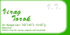 virag torok business card